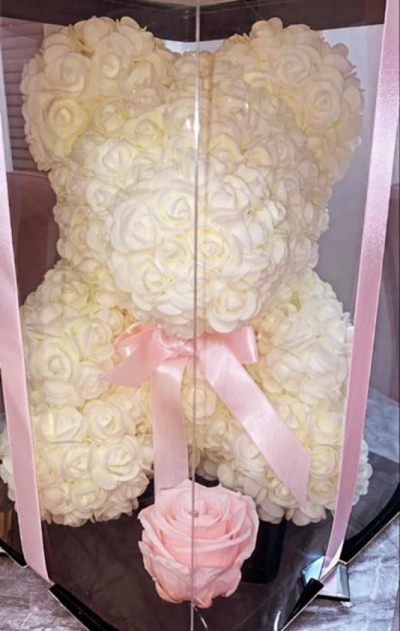 White Teddy & External Rose - White Teddy & External Rose.